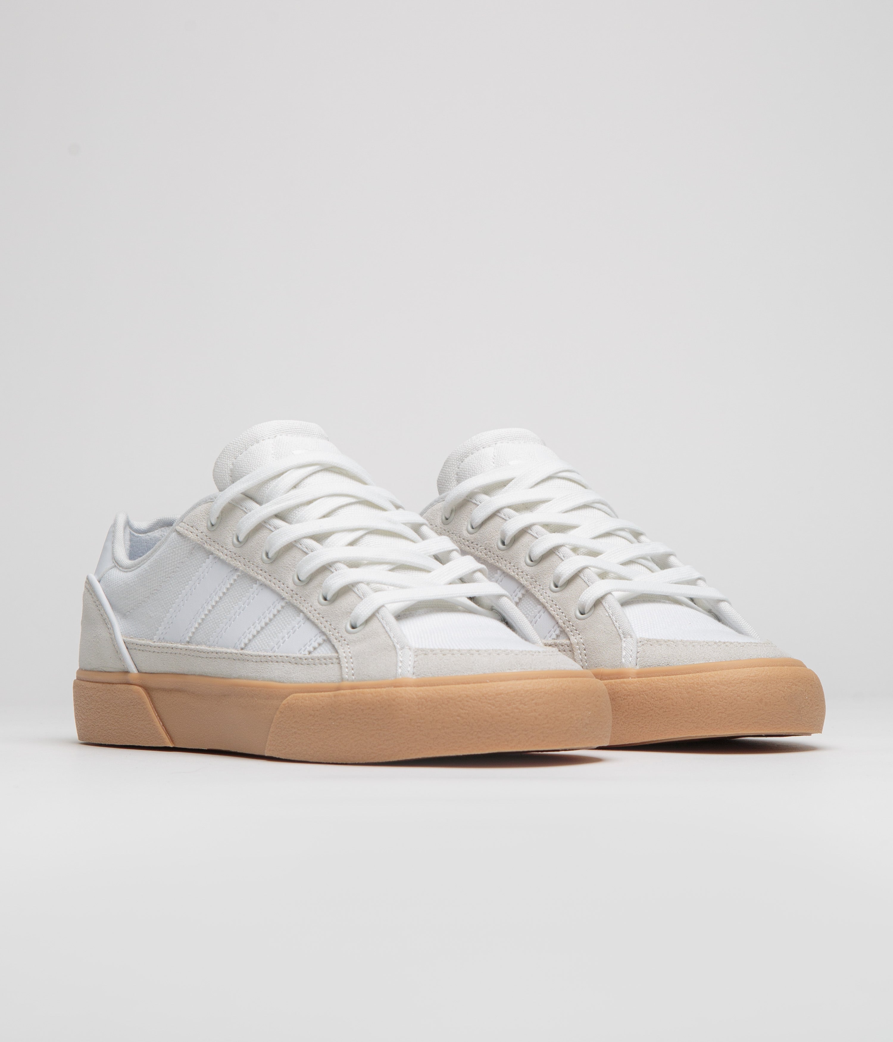 Adidas Court TNS Premiere Tennis Shoes for Men & Women - White/Gum Rubber Sole - Comfortable Athletic Sneakers for Casual Wear, Gym & Court Sports