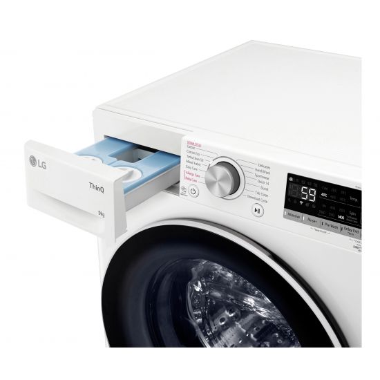 LG 9kg Front Load Washing Machine WV6 1409W - Energy Efficient, Quiet Operation for Apartments & Small Homes