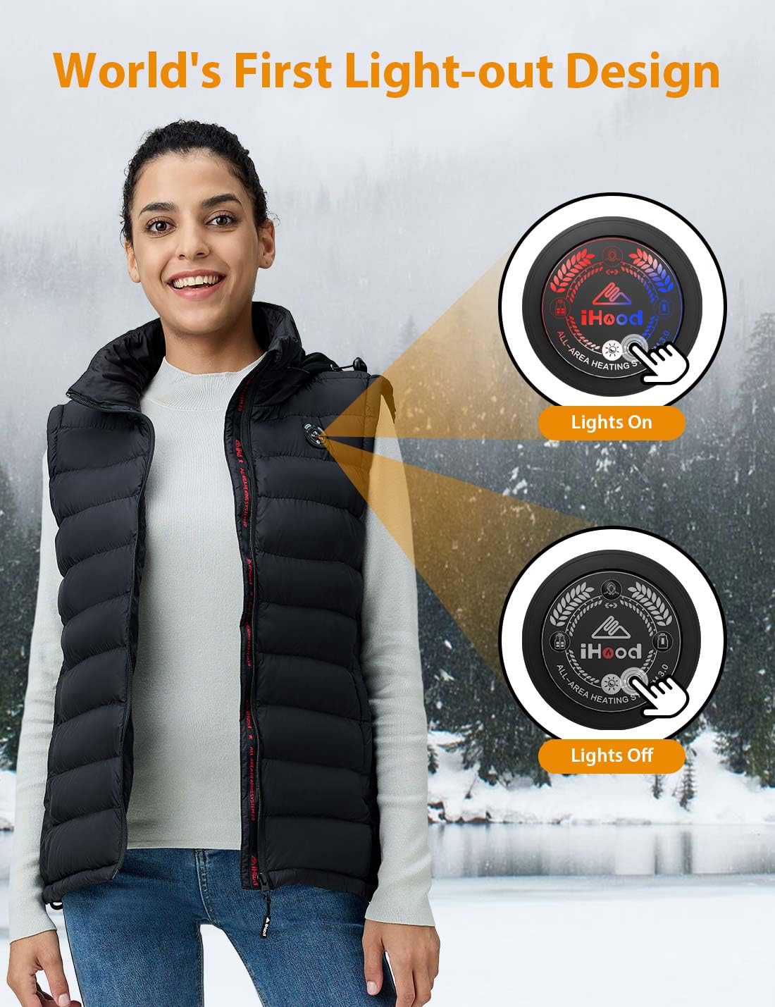 iHood Women's Modern Hooded Jacket - Lightweight Waterproof Windbreaker for Outdoor Activities, Hiking & Travel
