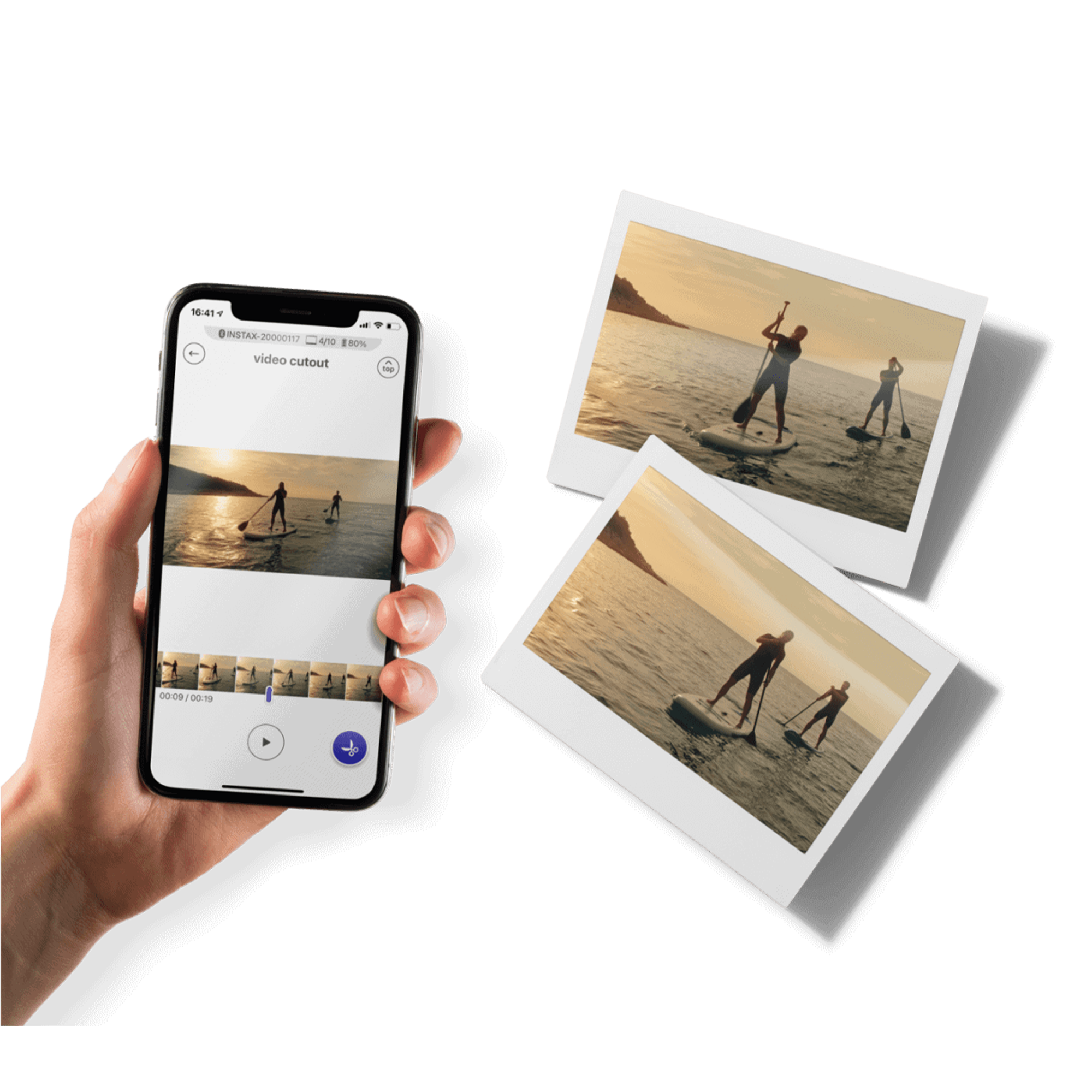 Fujifilm Instax Link Wide Smartphone Printer - Print Photos Instantly from Phone, Mocha Gray | Perfect for Travel, Parties & DIY Scrapbooking