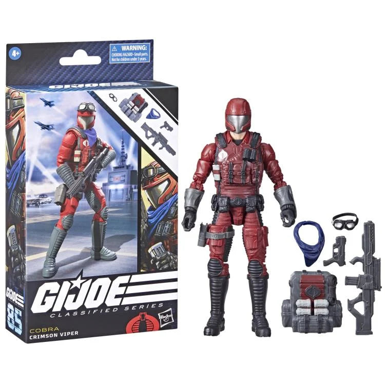 G.I. Joe Classified Series Crimson Viper Action Figure - 6-Inch Collectible Toy with Accessories for Display & Play | Perfect for Fans, Collectors & G.I. Joe Enthusiasts