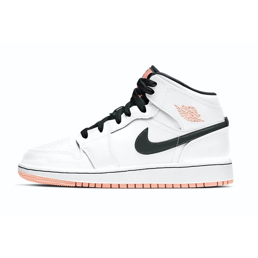 Air Jordan 1 Mid GS Arctic Orange Basketball Shoes for Kids - Stylish Sneakers for School, Sports & Casual Wear