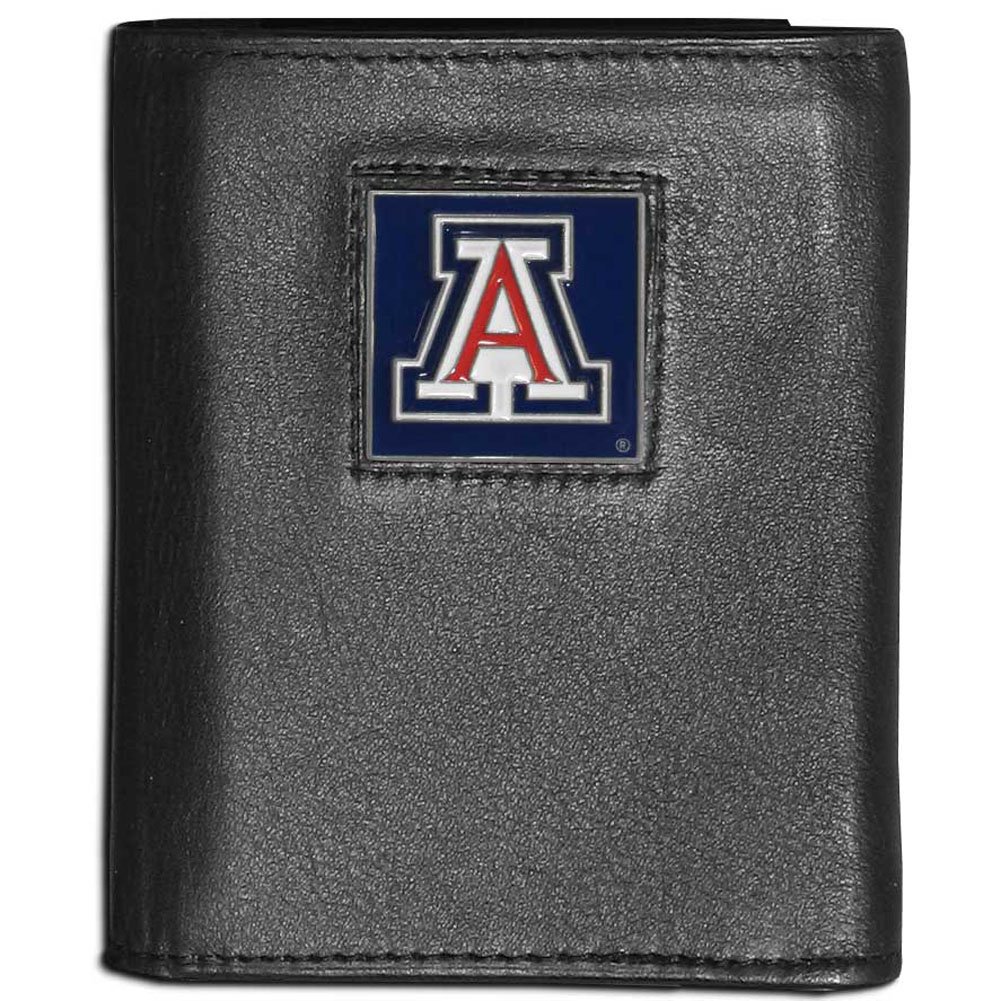 Siskiyou Sports NCAA Genuine Leather Tri-Fold Wallet for Men - College Team Logo Design, RFID Blocking, Multiple Card Slots - Perfect for Game Day, Travel & Everyday Use