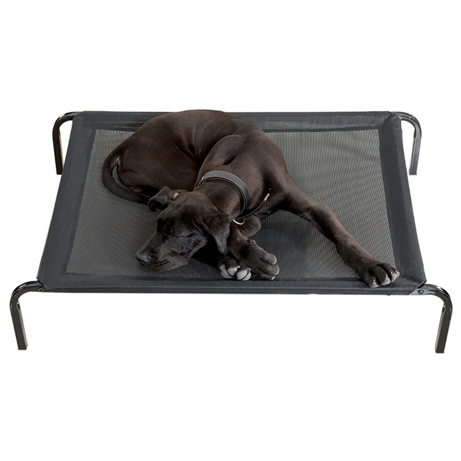 **LXLA Elevated Dog Bed for Large, Medium & Small Dogs - Portable, Durable & Breathable Mesh Pet Cot - Perfect for Camping, Beach & Outdoor Use (Size L: 102×69×21cm)**