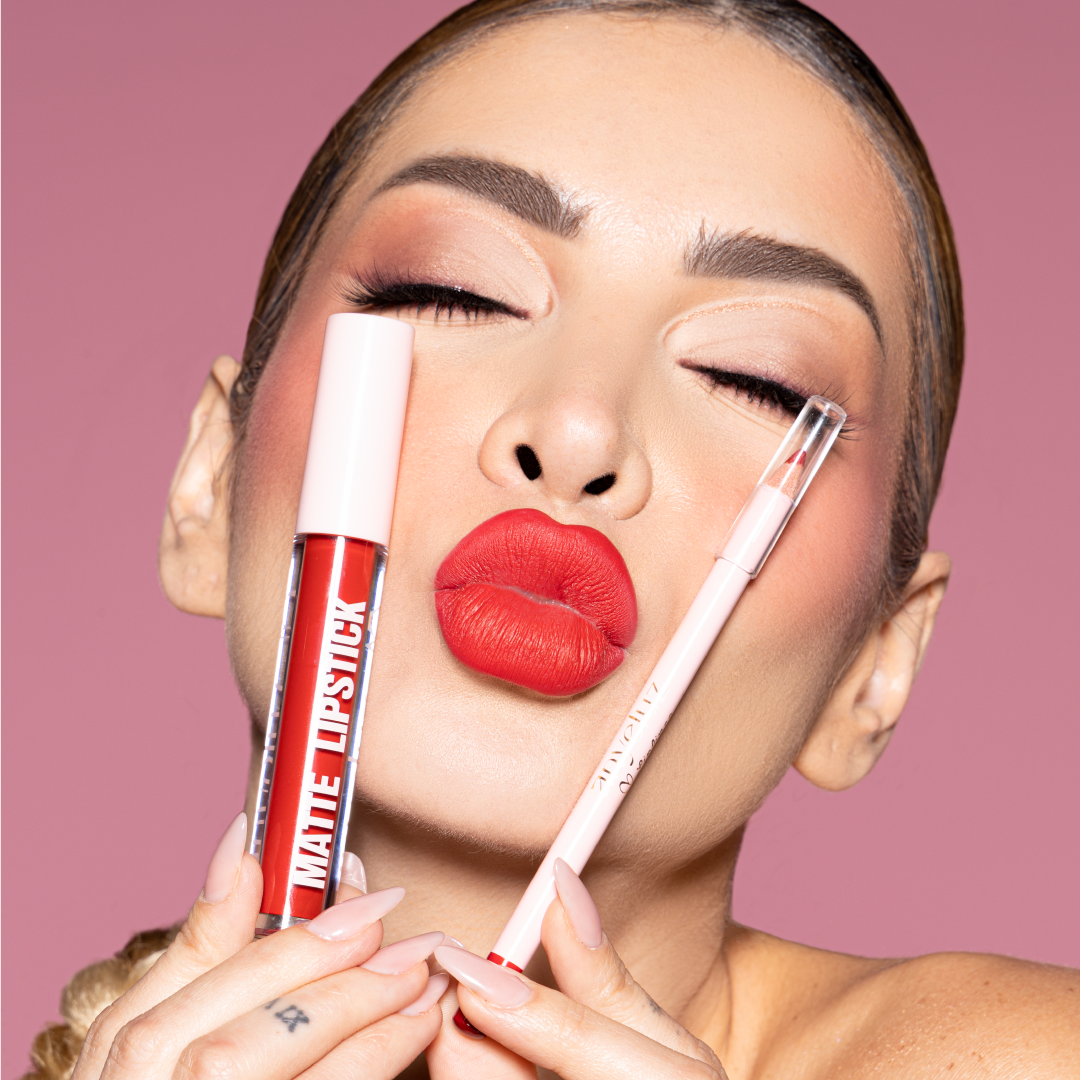 Anyeluz 2-in-1 Lip Gloss and Lip Liner Kit - Long Lasting Moisturizing Lip Makeup Set for Women | Perfect for Daily Wear, Parties & Special Occasions