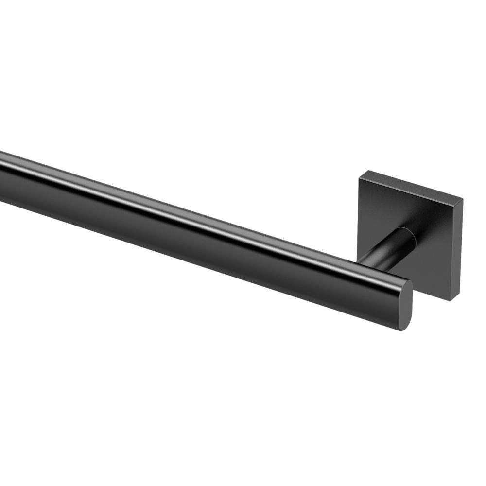 Gatco KA-ELE-4-MB Elevate 4-Piece Bathroom Accessory Set in Matte Black - Modern Towel Bar, Robe Hook & Toilet Paper Holder for Bathroom Decor & Organization