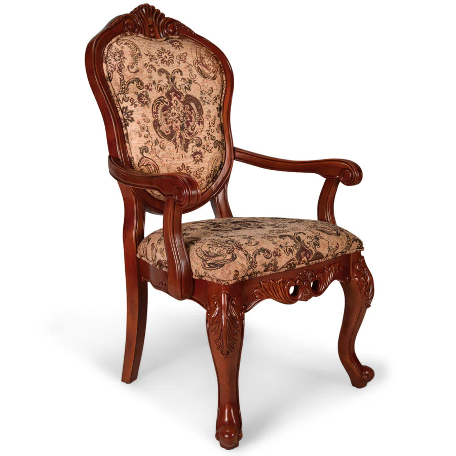 Elegant Cherry Finish Formal Dining Chair - Solid Cedar Wood Construction for Home & Office Decor | Perfect for Dining Rooms, Conference Rooms & Elegant Gatherings