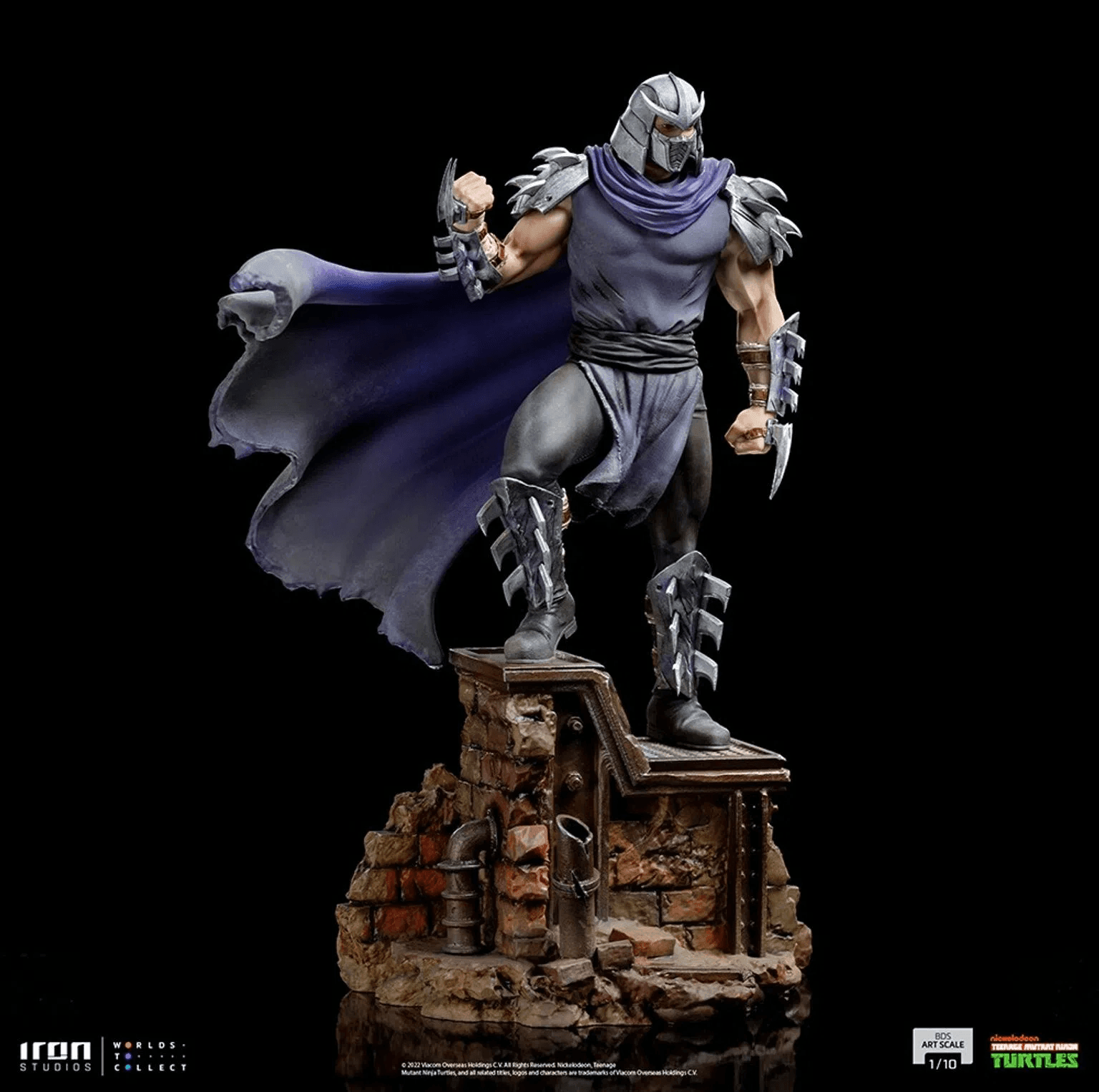 Iron Studios TMNT Shredder BDS Art Scale 1/10 Statue - Teenage Mutant Ninja Turtles Villain Collectible for Display & Home Decor