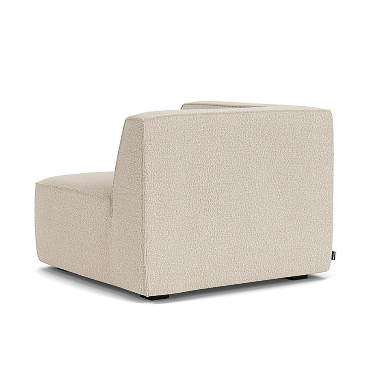 Dane Boucle 1 Seater Right Corner Modular Sofa - Modern Accent Chair for Small Spaces, Living Room, Apartment & Office - Soft Upholstered Lounge Seating with Comfortable Back Support