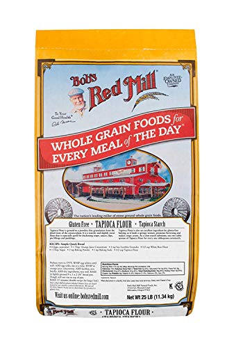 Bob's Red Mill Bulk Tapioca Flour - Gluten Free, 25 lb (Pack of 2) | Perfect for Baking, Thickening Soups & Making Bubble Tea | High-Quality, Non-GMO, Vegan-Friendly