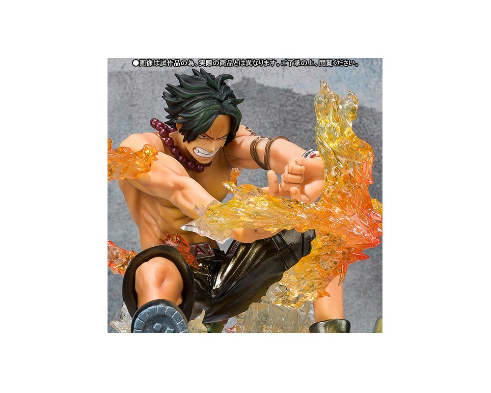 ONE PIECE Figuarts Zero Portgas D Ace Battle Ver. Cross-Fire Special Color Edition Anime Action Figure - Perfect for Collectors & Display in Home or Office
