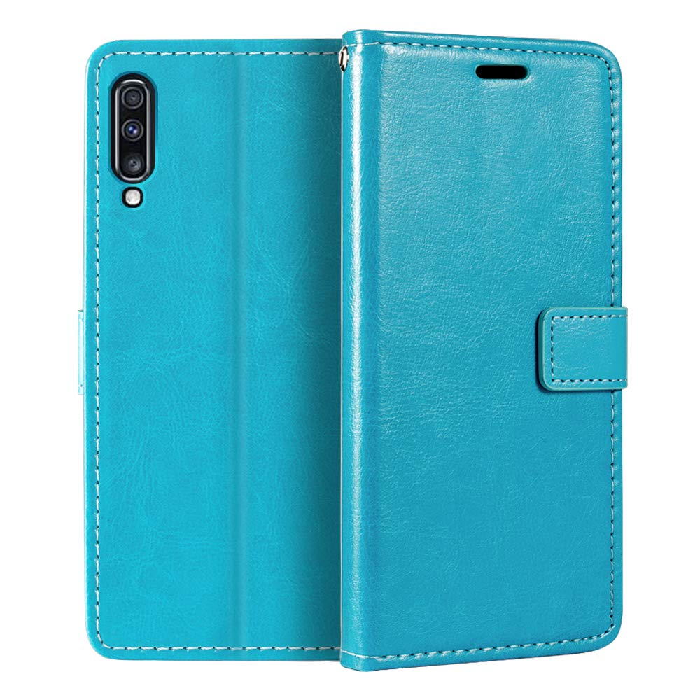 Samsung Galaxy A70S Wallet Case - Premium PU Leather Magnetic Flip Cover with Card Holder & Kickstand | Slim Protective Phone Case for Daily Use, Travel & Business Meetings