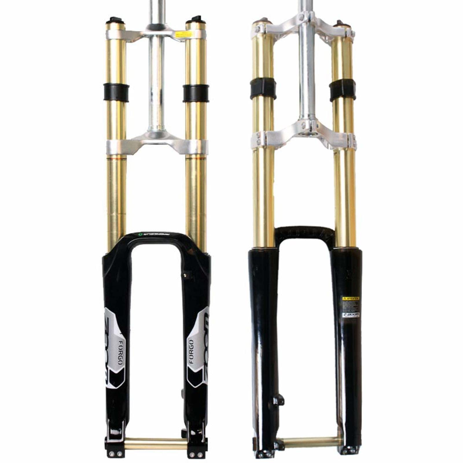 BUCKLOS 26 27.5 29 Inch MTB Bike Suspension Fork - 180mm Travel Magnesium Alloy Downhill Fork with 20mm Axle & 1-1/8