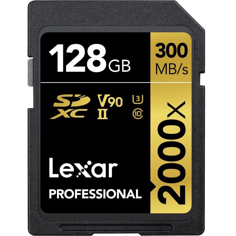 Lexar Pro 2000x 128GB SD UHS-II Memory Card (2-Pack) - High Speed for 4K Video & Burst Mode Photography - Perfect for DSLR Cameras, Drones & Action Cameras