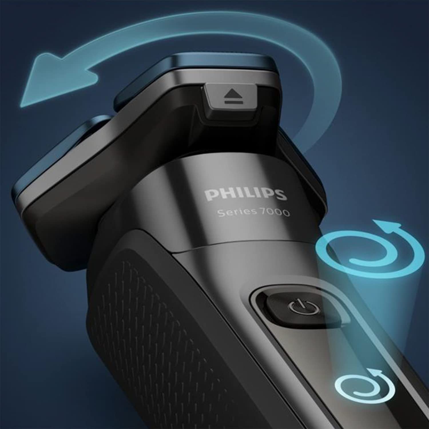 Philips S7783/63 Series 7000 Men's Electric Shaver - Rechargeable Wet & Dry Cordless Razor with ComfortCut Blades, Silver - Perfect for Travel, Home & Office Use