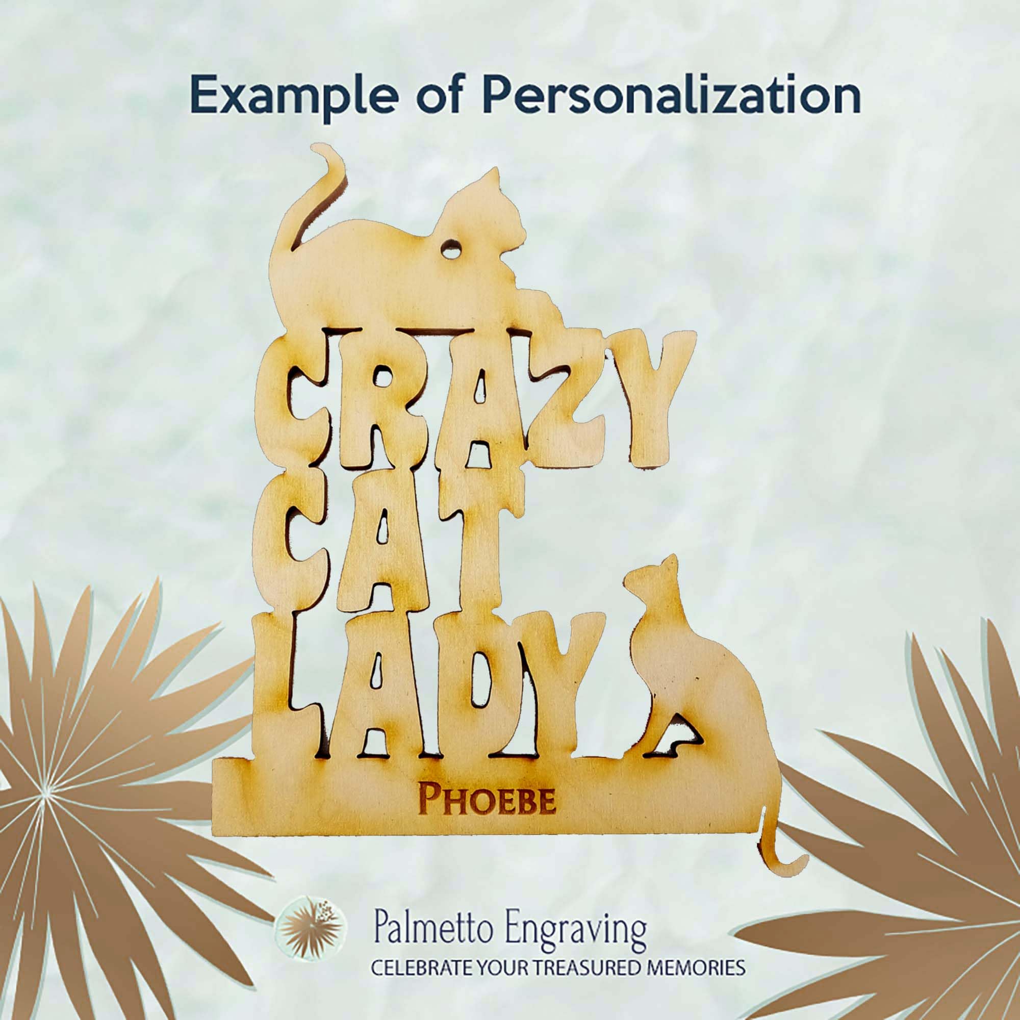 Personalized Crazy Cat Lady Christmas Ornament - Unique Gift for Women Cat Owners & Cat Lovers - Perfect for Holiday Decor, Secret Santa & Cat-Themed Gift Exchanges