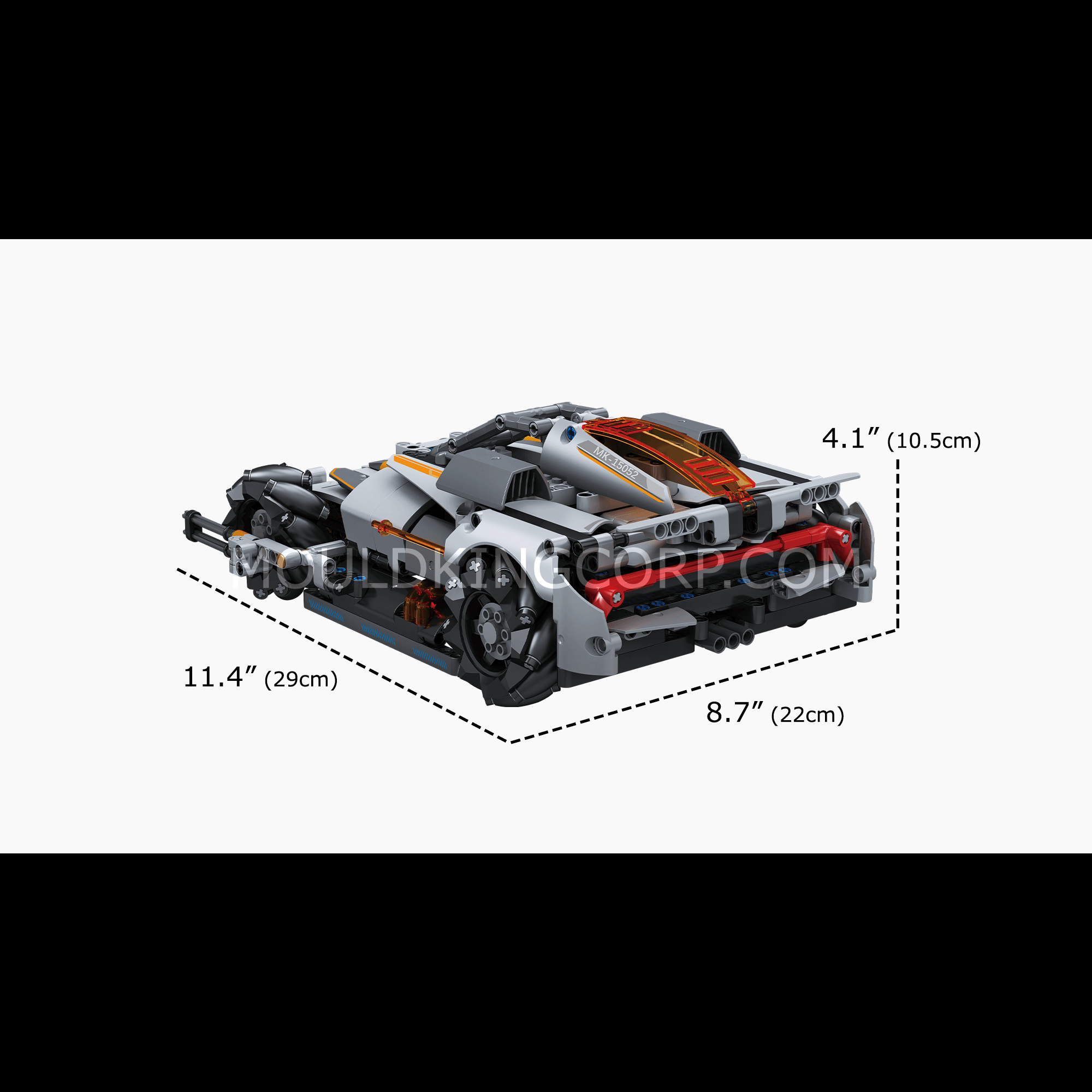 Mould King 15052 Desert Storm Car Building Blocks Set - 555 PCS Military Vehicle Model Kit for Adults & Kids | STEM Educational Toy for Creative Play & Battle Scenes