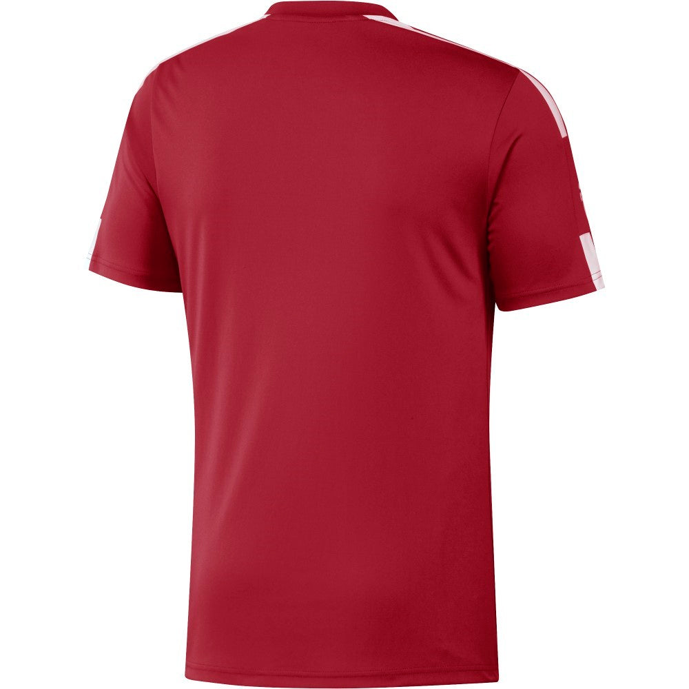 Adidas Adult Squadra 21 Soccer Jersey - Red & White - Breathable Performance Shirt for Men - Perfect for Training, Matches & Fan Wear