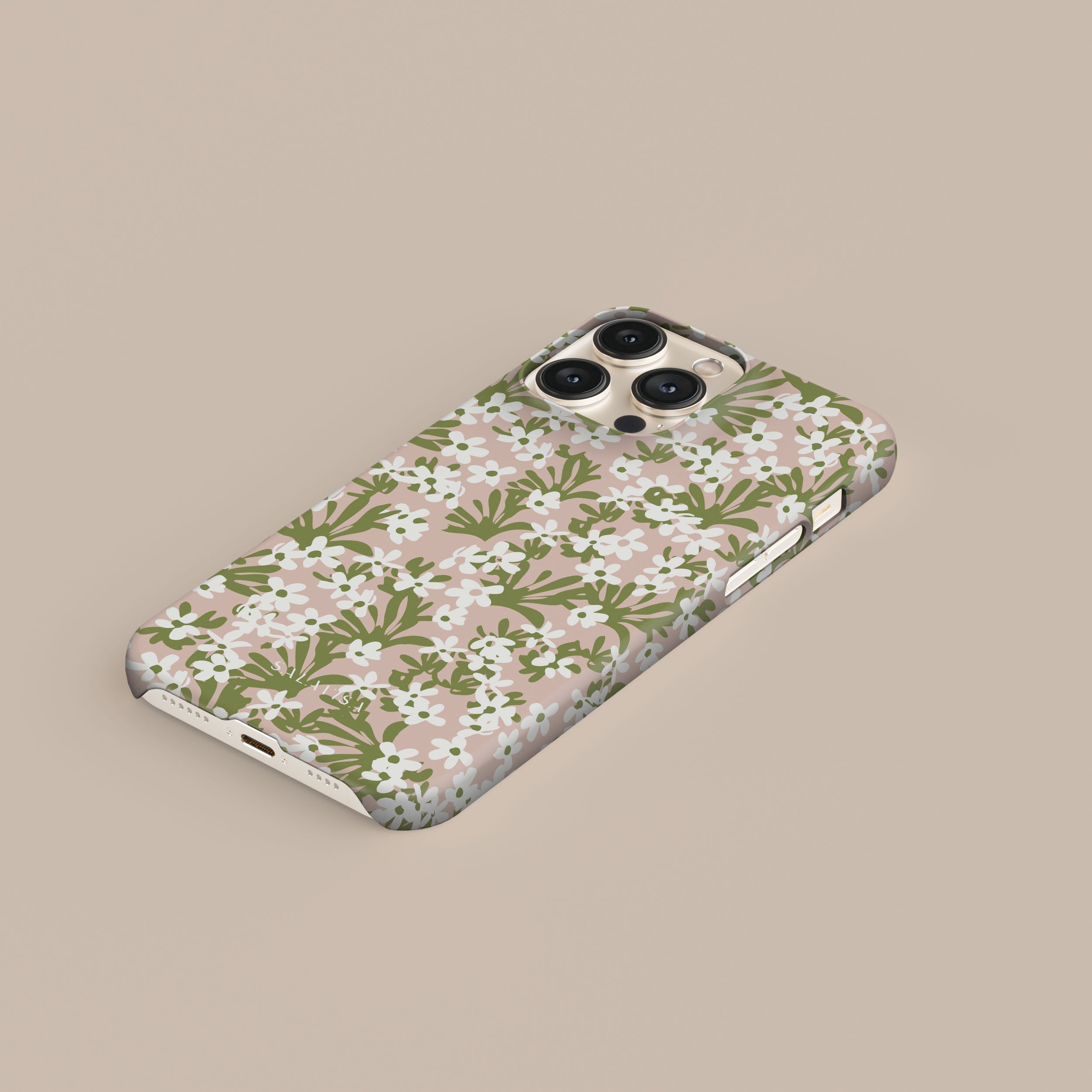 Boho Floral Phone Case for iPhone 15/14/13 - Cute Ditsy Pattern Design - Protective Slim Fit Cover - Perfect for Music Festivals & Beach Days