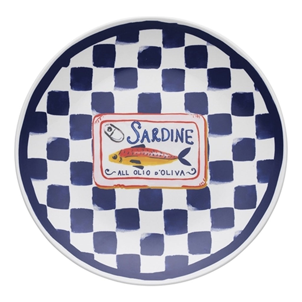 Premium Porto Cucina Sardine Serving Platter - 30cm Ceramic Dish for Appetizers, Tapas & Seafood - Perfect for Parties, Entertaining & Italian Cuisine