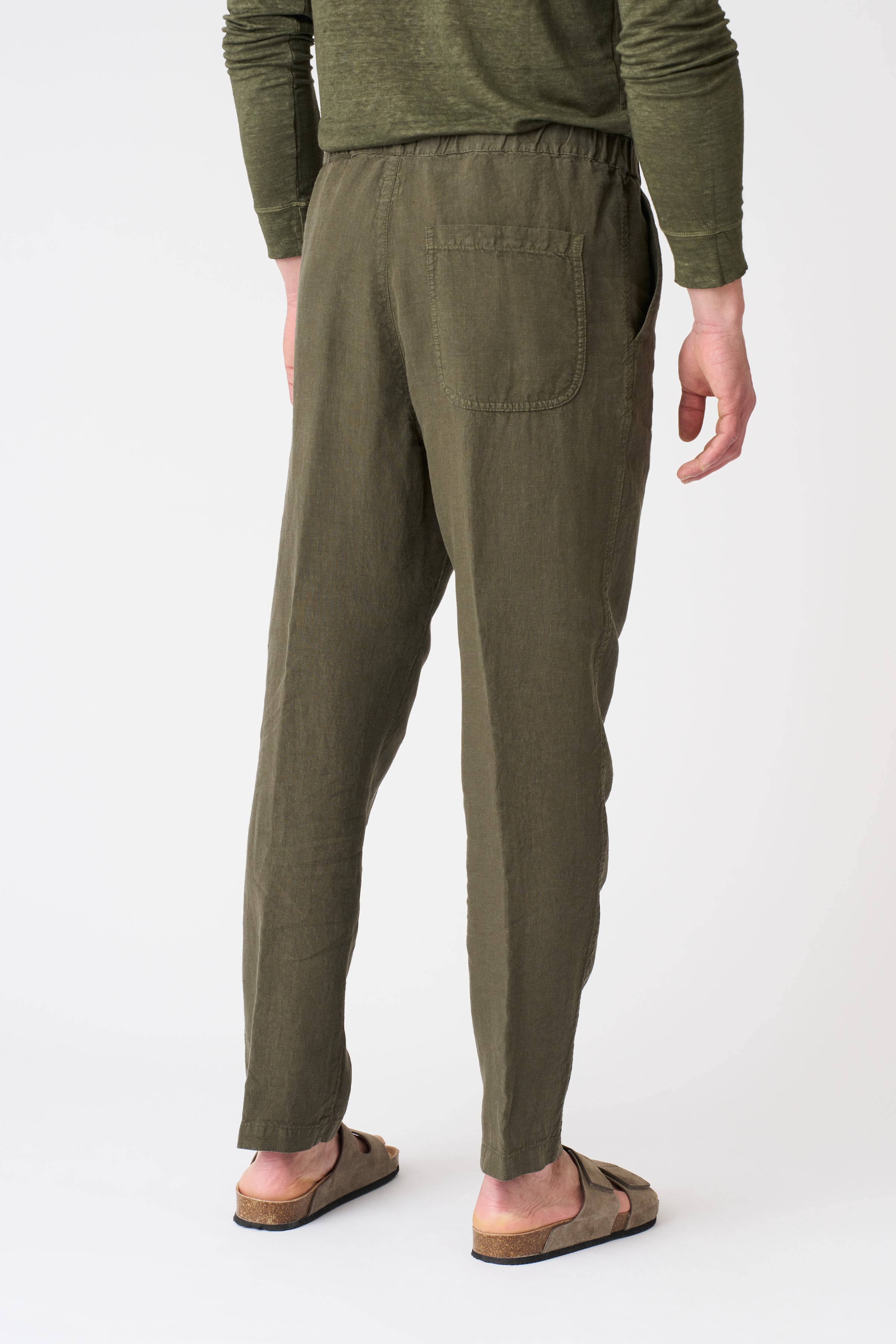 Men's Slim Fit Drawstring Pants with Pleats - Comfortable Casual & Workout Trousers for Lounge, Travel & Gym