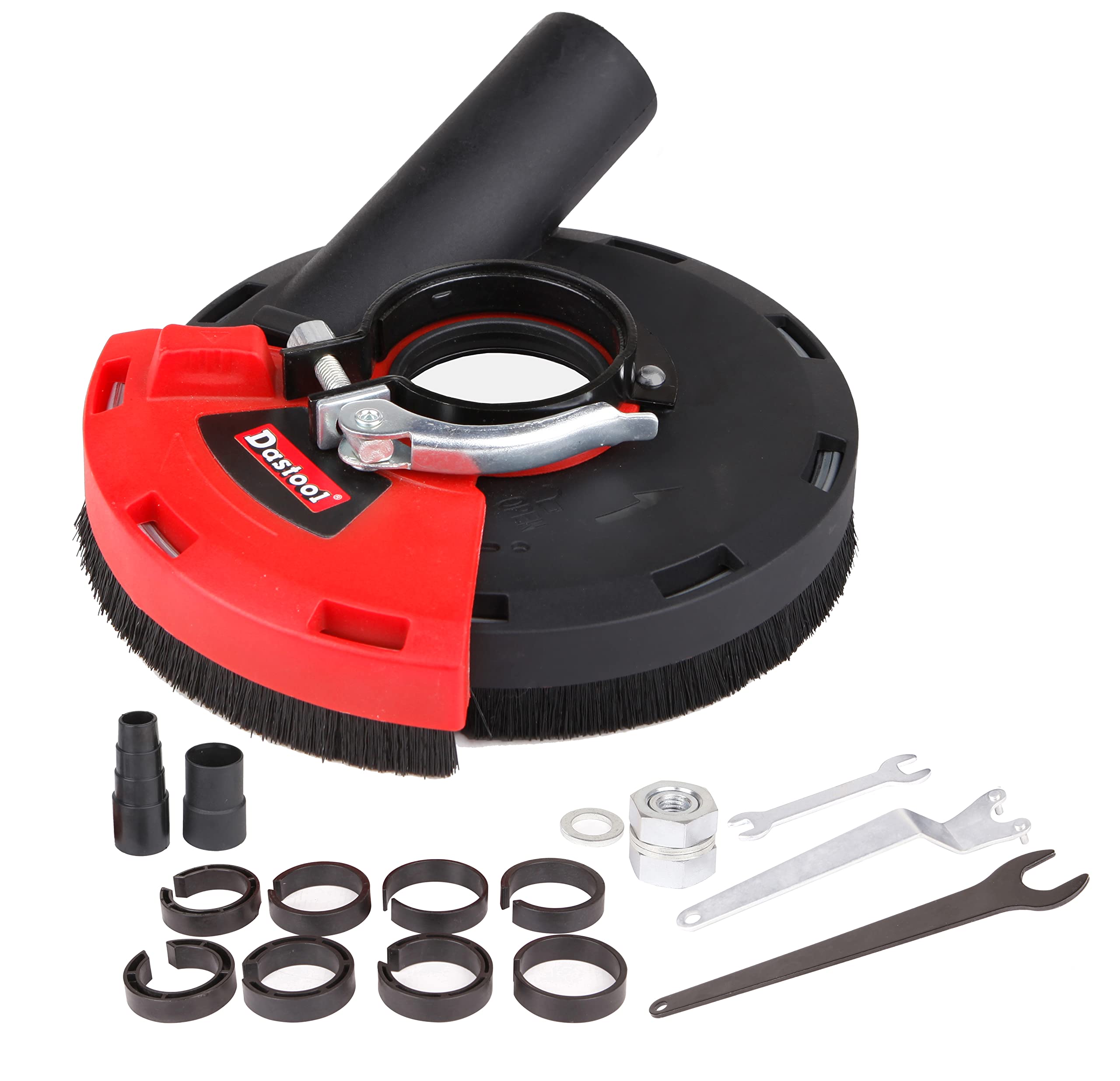 Universal 7-Inch Expert Surface Grinding Dust Shroud for Angle Grinder | Dt1702-180 | Perfect for Concrete, Metal & Tile Work | Dust Control Solution for Construction & DIY Projects