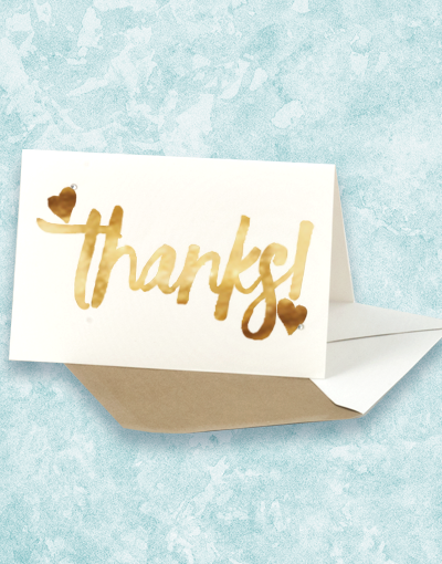 Golden Thanks - Premium Thank You Cards for All Occasions | Elegant Greeting Cards for Weddings, Birthdays, Graduations & More | Perfect for Expressing Gratitude & Appreciation