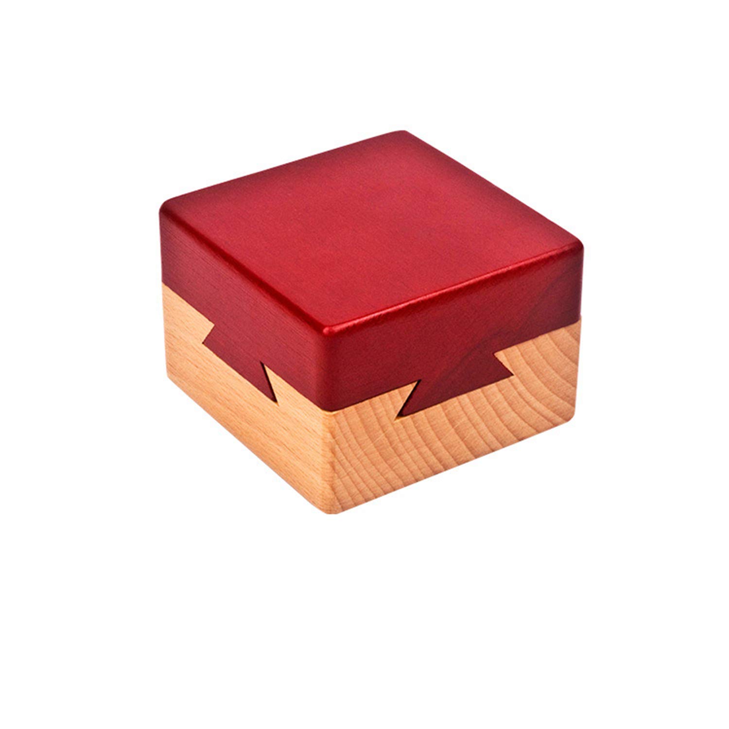 Ahyuan 3D Wooden Puzzle Box - Brain Teaser Magic Drawer Jewelry Gift Box & Logic Puzzle Cube Toy for Kids Adults - Perfect for Birthday Gifts, Home Decor and Stress Relief