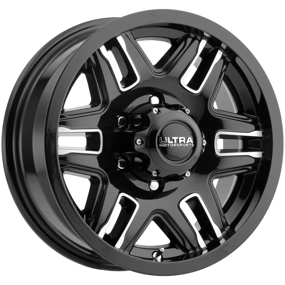 Ultra Wheel 053-6683BK Ultra Motorsports 053 Armageddon Trailer Series Wheel - 16x6 8x6.5 Black - Perfect for Off-Road Trailers, Trucks & Heavy-Duty Vehicles