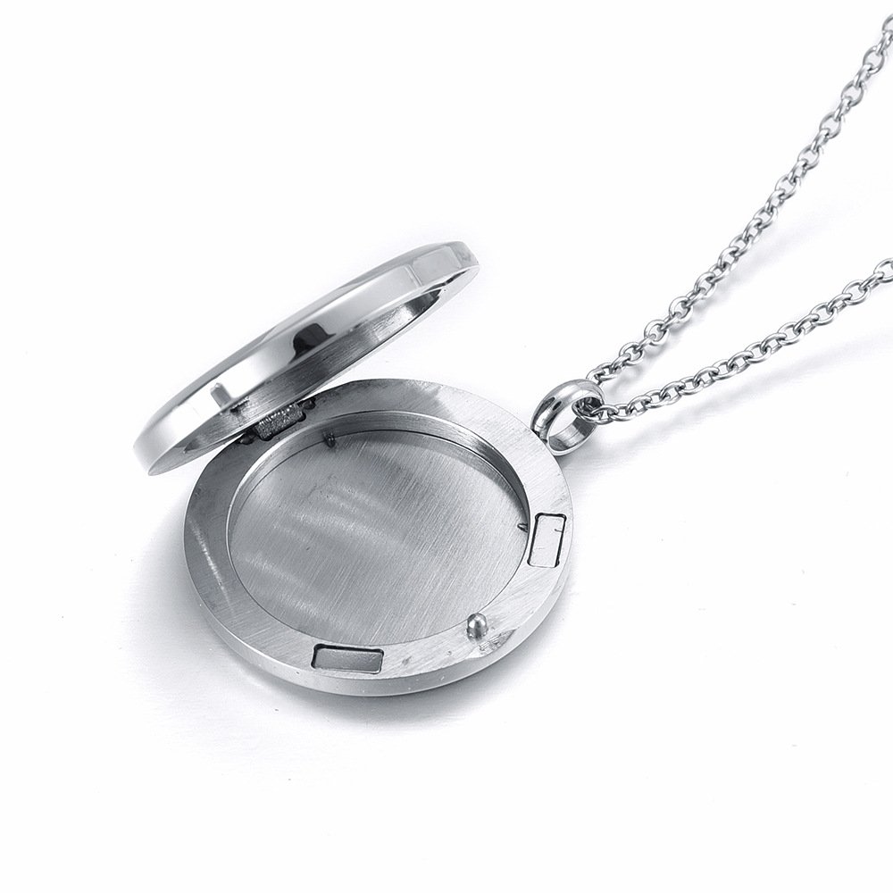 Premium Lotus Perfume Locket Pendant Necklace - Memorial Jewelry for Women, Essential Oil Diffuser & Aromatherapy Cage - Perfect for Remembrance, Meditation, and Relaxation Gifts