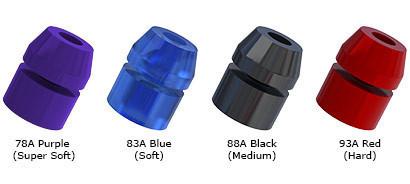 Bont Quad Cushions - 4 Pack Replacement Roller Skate Barrel Stoppers for Outdoor & Indoor Skating - Perfect for Derby, Rink, and Street Skating