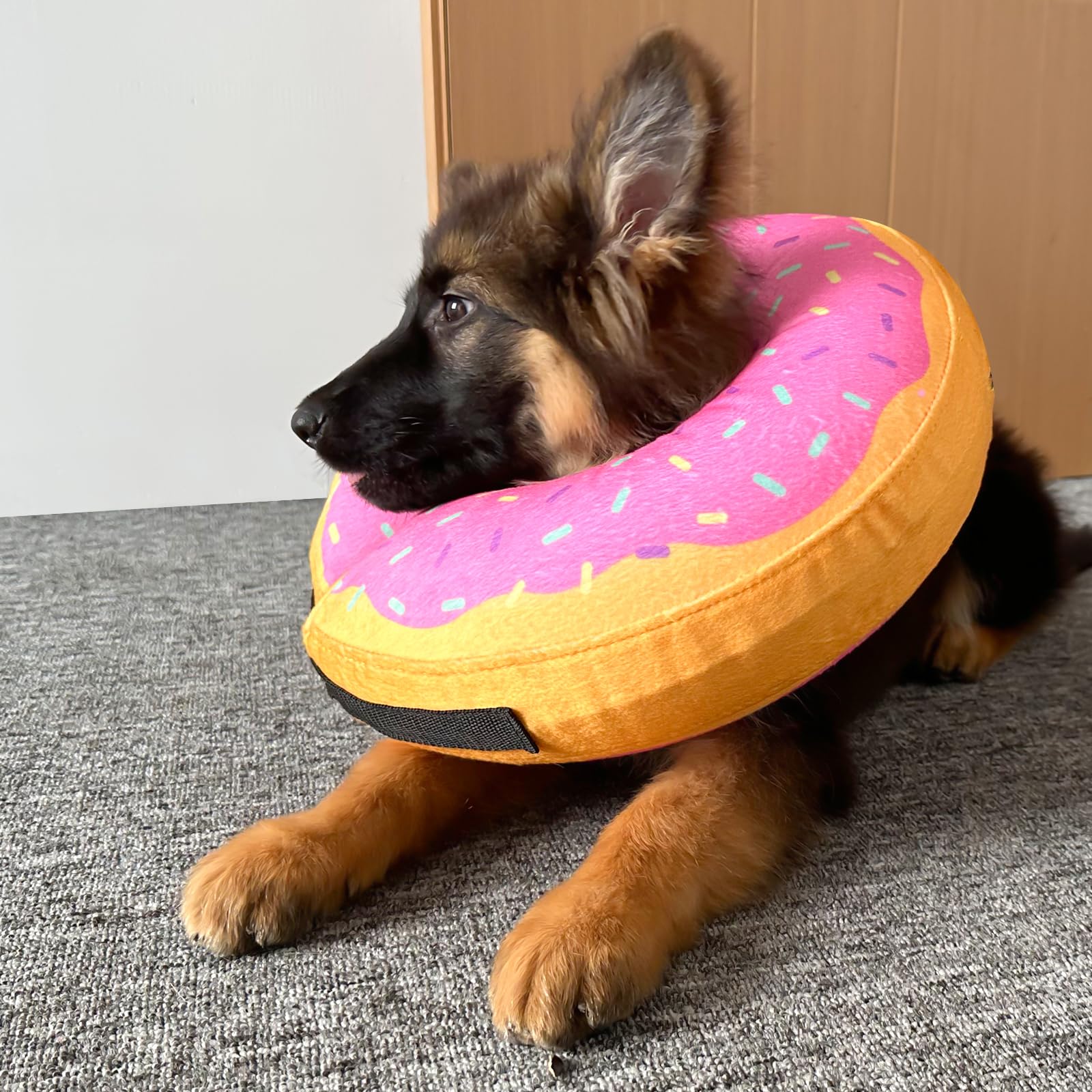 Katoggy Inflatable Dog Cone Collar - Soft Adjustable Blow Up Donut E-Collar for Small Medium Large Dogs & Cats - Post Surgery Recovery, Wound Protection & Comfort - Perfect for After Spay/Neuter, Hot Spots & Licking Prevention