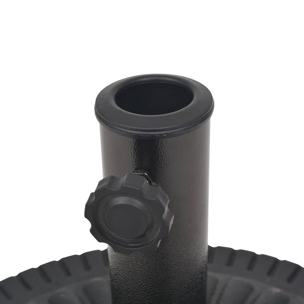 Heavy Duty Bronze Garden Parasol Base - 30.9 lbs Cast Iron Effect Umbrella Stand with Floral Design for Outdoor Patio, Deck & Garden | Perfect for Poolside, Backyard & Commercial Spaces