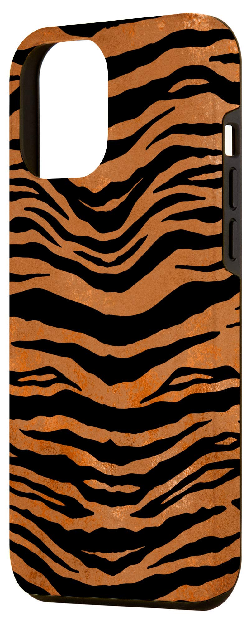 iPhone 12 Pro Max Case - Exotic Safari Black & Brown Tiger Print Design | Premium Protective Cover for Everyday Use, Travel & Outdoor Adventures