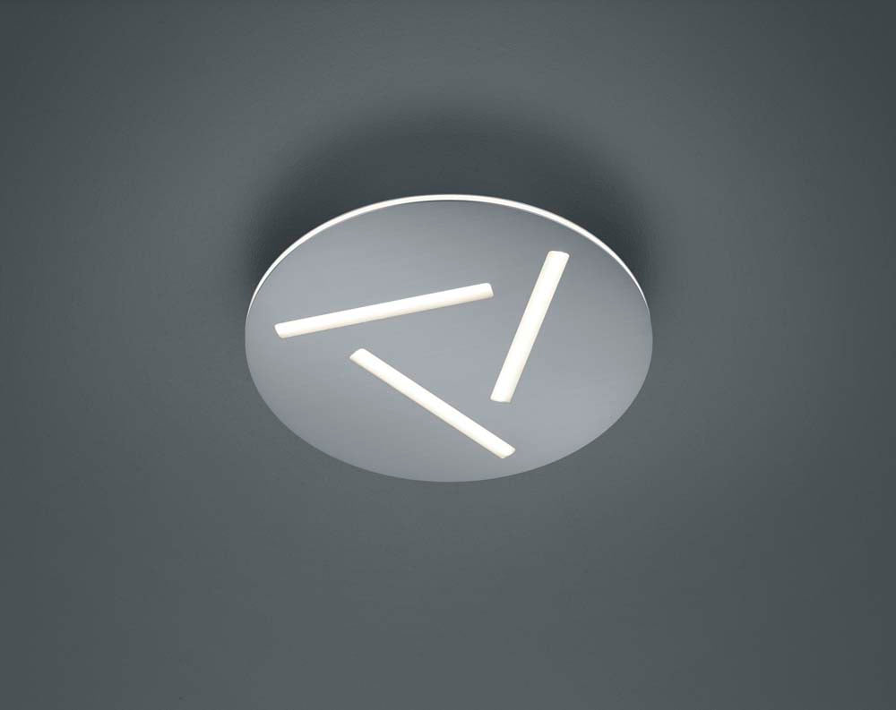 12W Modena LED Ceiling Light Fixture - Modern Nickel Matte Finish - Energy Efficient Lighting for Bedroom, Living Room, Kitchen & Office