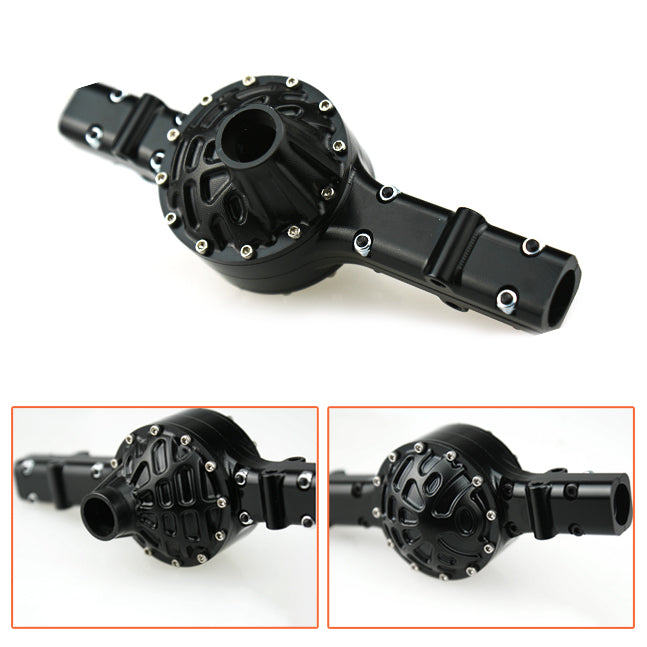 LESU Metal Fixed Base Rear Axle Shell Housing Differential Lock for 1/14 TAMIYA RC Tractor Truck Dumper - Heavy Duty DIY Upgrade Part for Off-Road RC Vehicles - Perfect for Crawling, Trail Driving & Construction Site Simulation