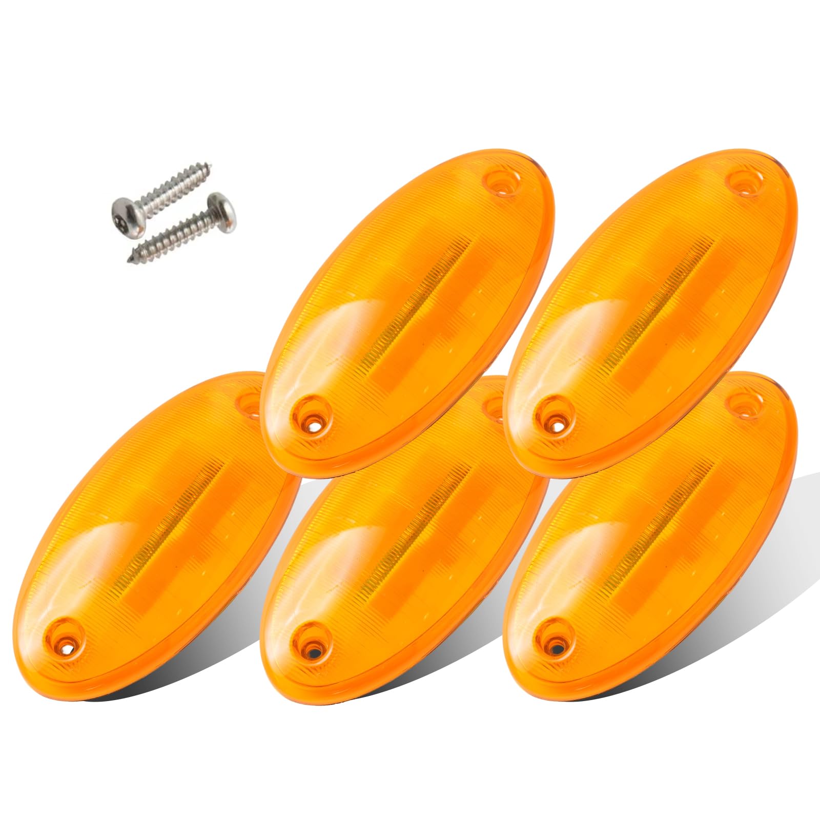 LED Marker Lights - Top Roof Lamps for International Prostar, Durastar, Workstar Trucks (2008-2018 Models) - Set of 5 - Durable Waterproof Truck Lighting for Night Driving & Enhanced Visibility