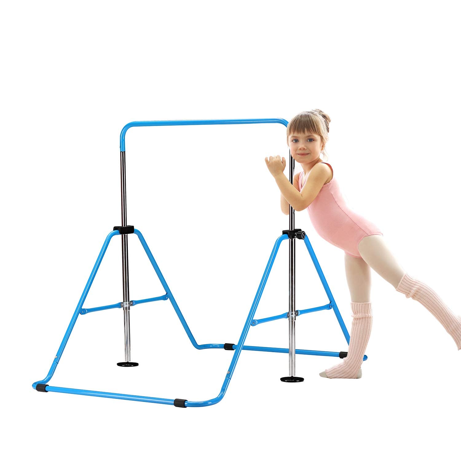 Adjustable Kids Gymnastics Bar - Folding Training Bar for Home & Gym
