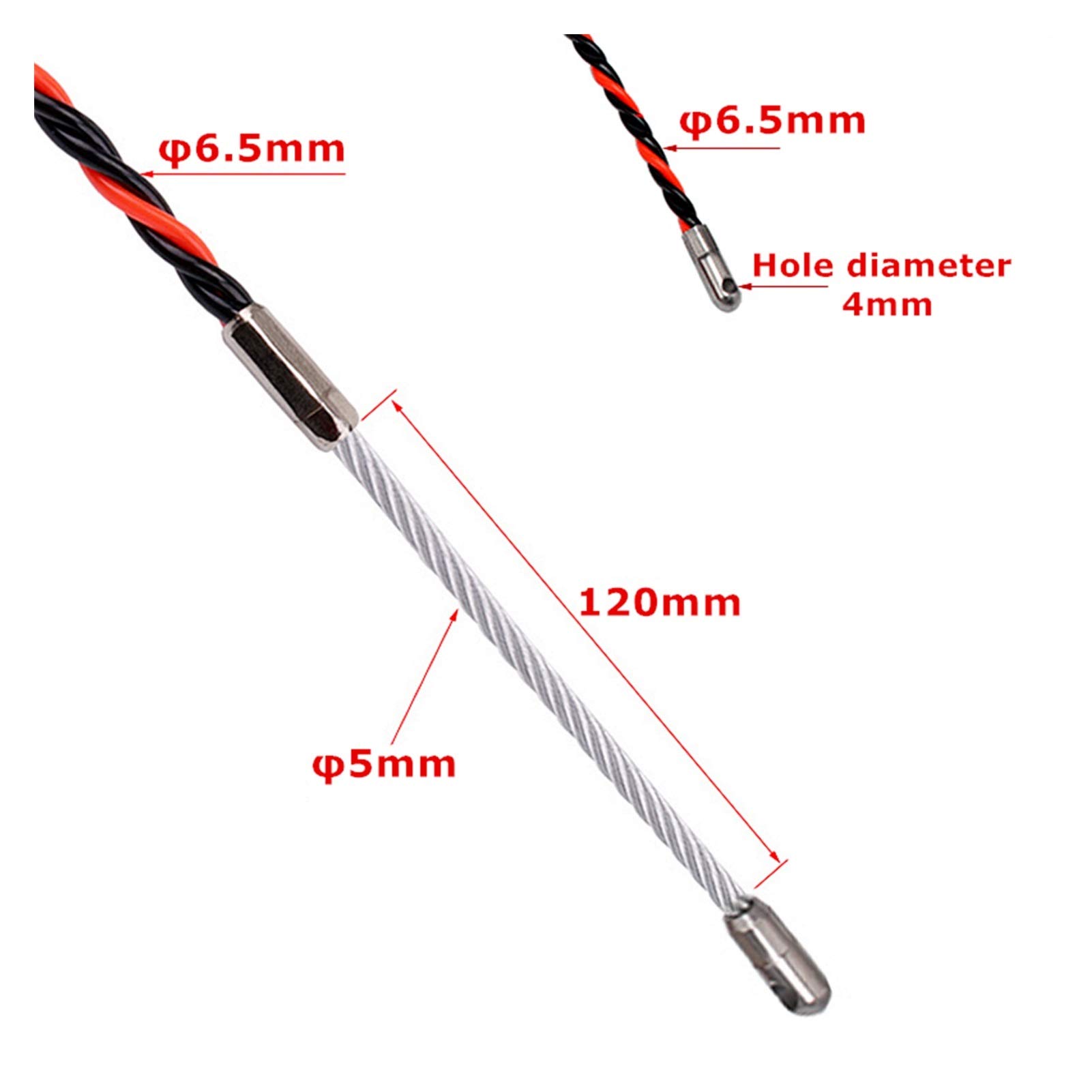 5M/10M/15M/20M/25M/30M/50M Electrical Wire Threader - Professional Electrician Cable Pulling Tool for Wire Running & Installation - Durable Construction Lead Threading Device (Ideal for Home Wiring, Commercial Electrical Work & DIY Projects)