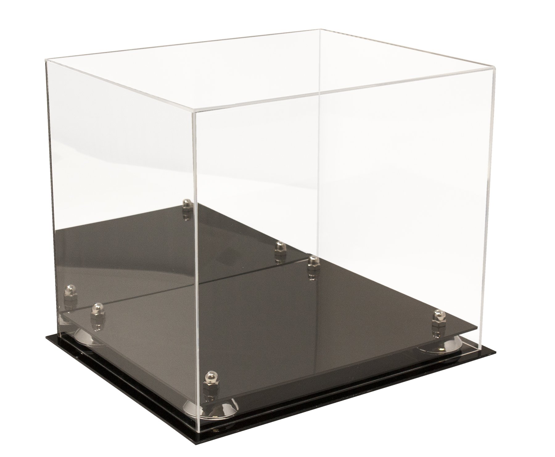 Clear Acrylic Baseball Batting Helmet Display Case - Protective Showcase for Collectible Helmets - Perfect for Sports Memorabilia, Man Cave Decor & Trophy Display