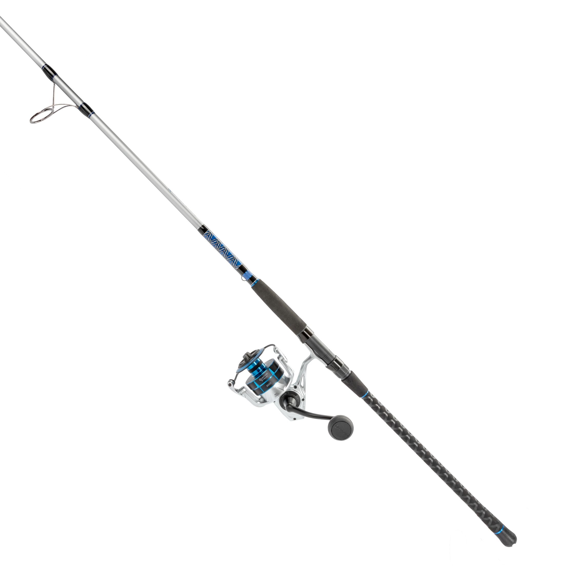Quantum Strive Spinning Fishing Rod and Reel Combo - Lightweight Graphite Freshwater/Saltwater Fishing Gear for Bass, Trout, Salmon (Perfect for Shore Fishing, Boat Angling & Tournament Use)
