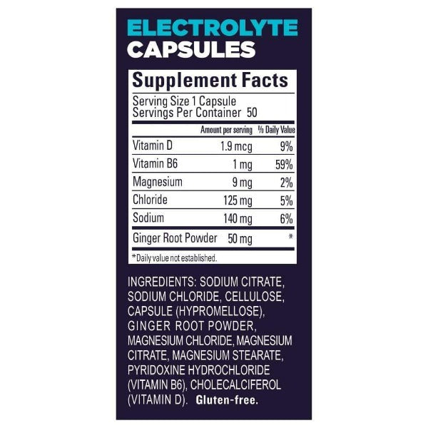 GU Roctane Electrolyte Capsules - Hydration & Energy Boost for Runners, Cyclists & Athletes | Rapid Electrolyte Replacement During Workouts & Endurance Sports