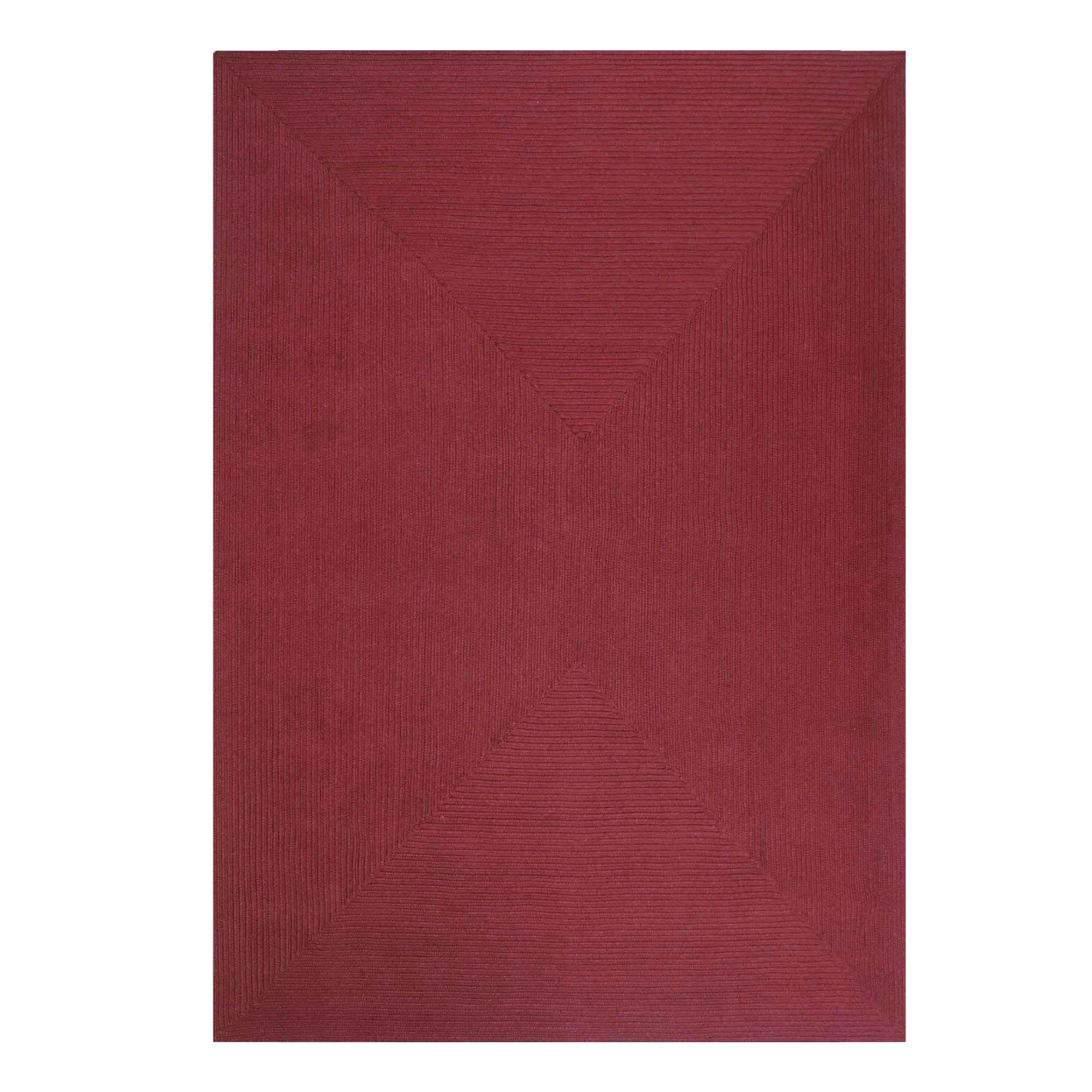Bohemian Rectangle Braided Area Rug - Non-Slip Indoor Outdoor Rug for Living Room, Bedroom, Patio - Soft Woven Jute Natural Fiber Floor Mat for Home Decor