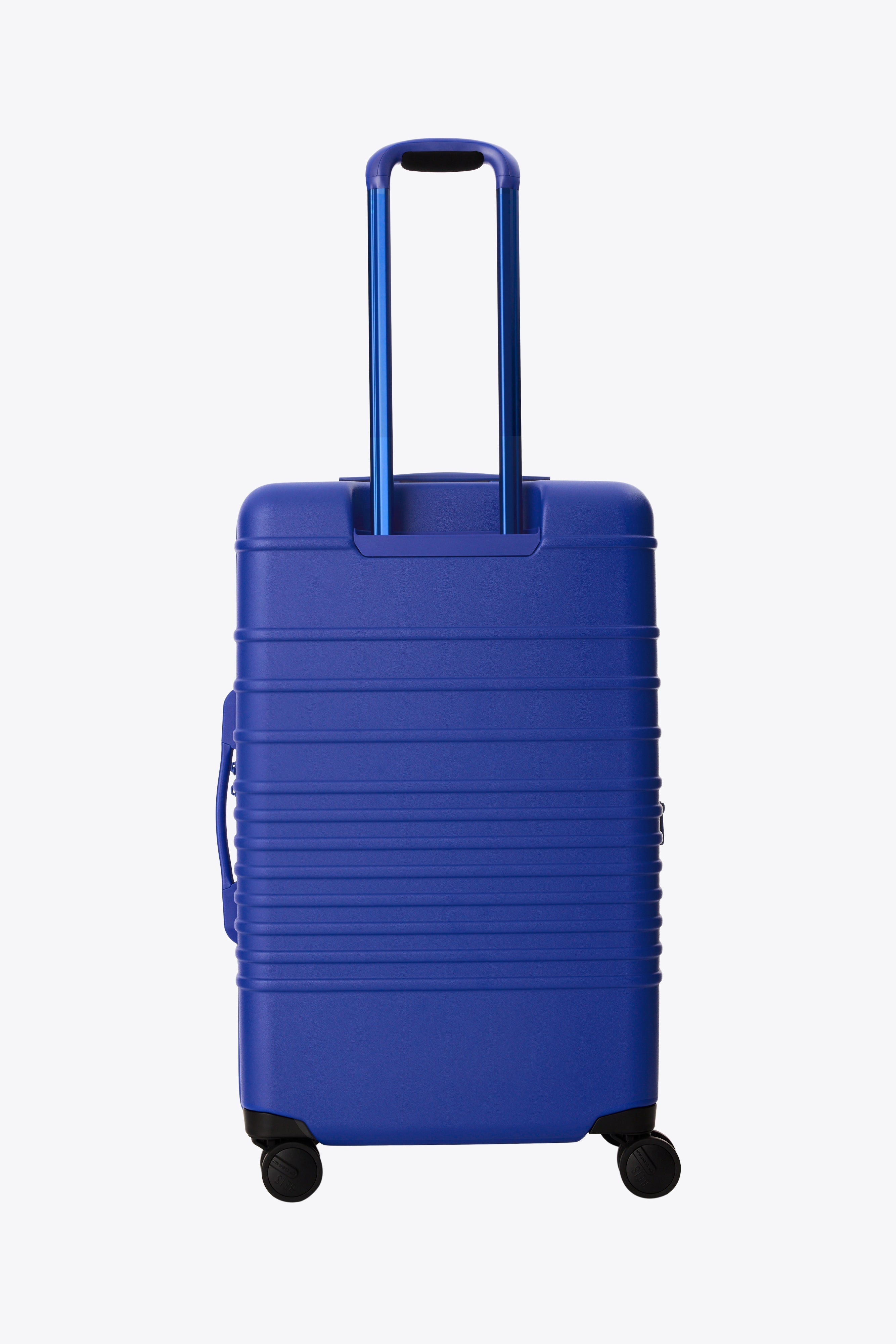 Cobalt Blue Medium Check-In Roller Luggage - Perfect for Air Travel & Weekend Getaways