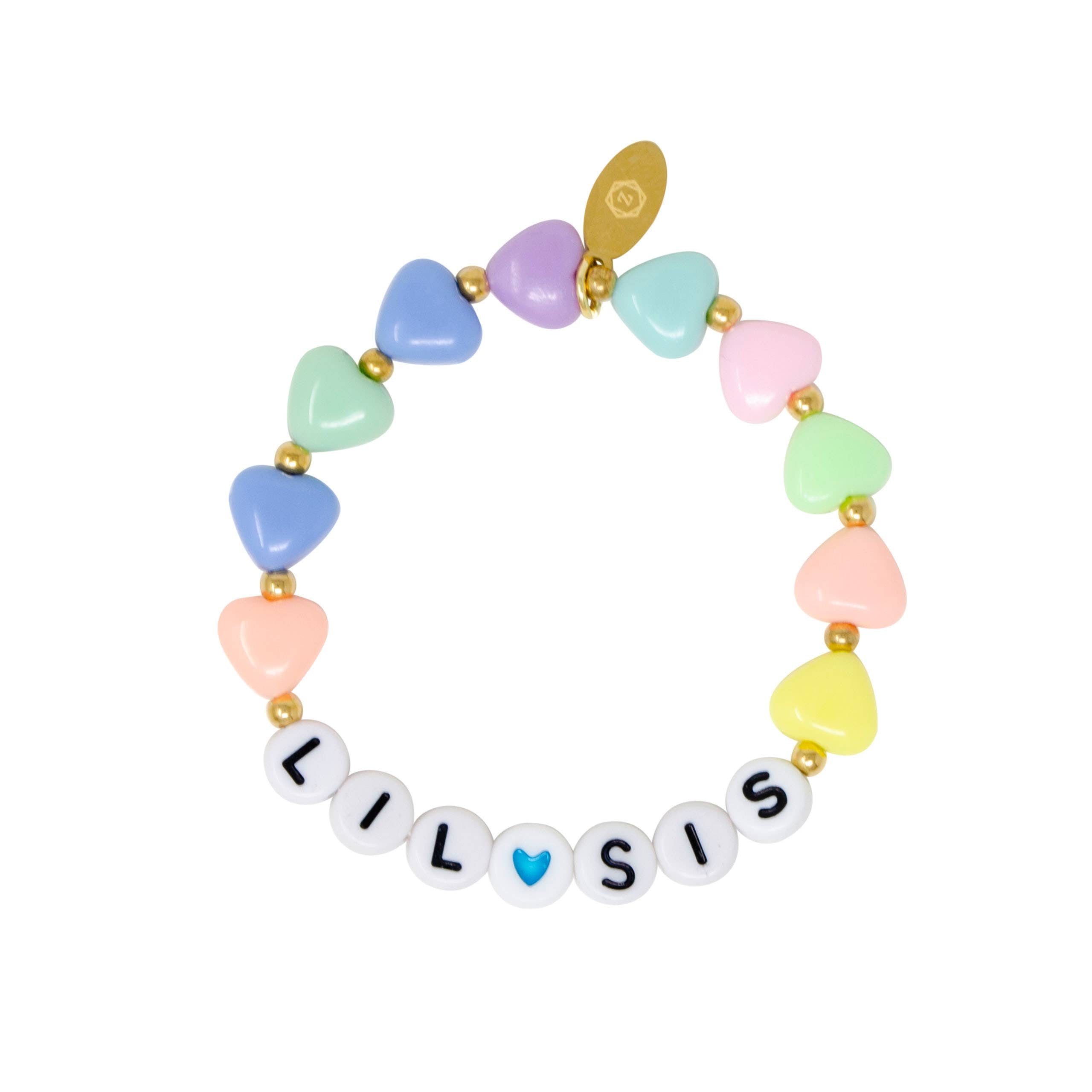 Big Sis Lil Sis Heart Bracelets - Matching Sister Jewelry for Best Friends & Siblings - Perfect for Birthdays, Anniversaries & Family Gifts