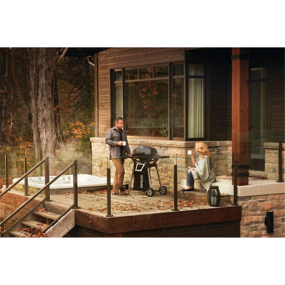 Napoleon TravelQ PRO285E Portable Electric Grill - Compact & Lightweight for Tailgating, Camping, RV Trips & Small Outdoor Cooking | Perfect for BBQs, Picnics & Backyard Gatherings
