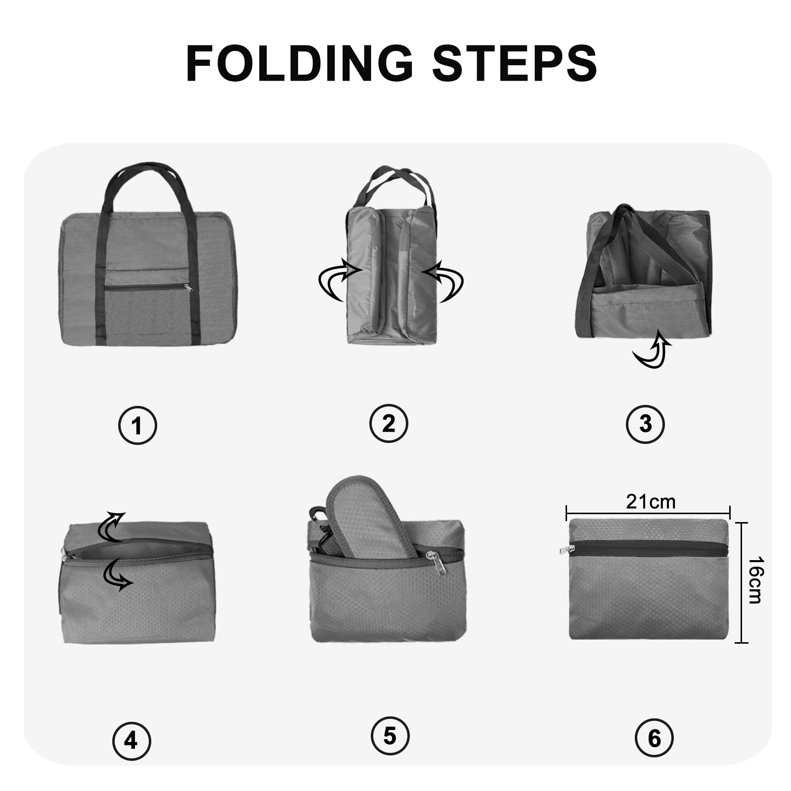 Foldable 18x14x8 Inch Carry-On Duffel Bag for Spirit Airlines - Personal Item Approved Travel Bag for Men & Women - Perfect for Airplane Trips, Weekend Getaways & Gym Use