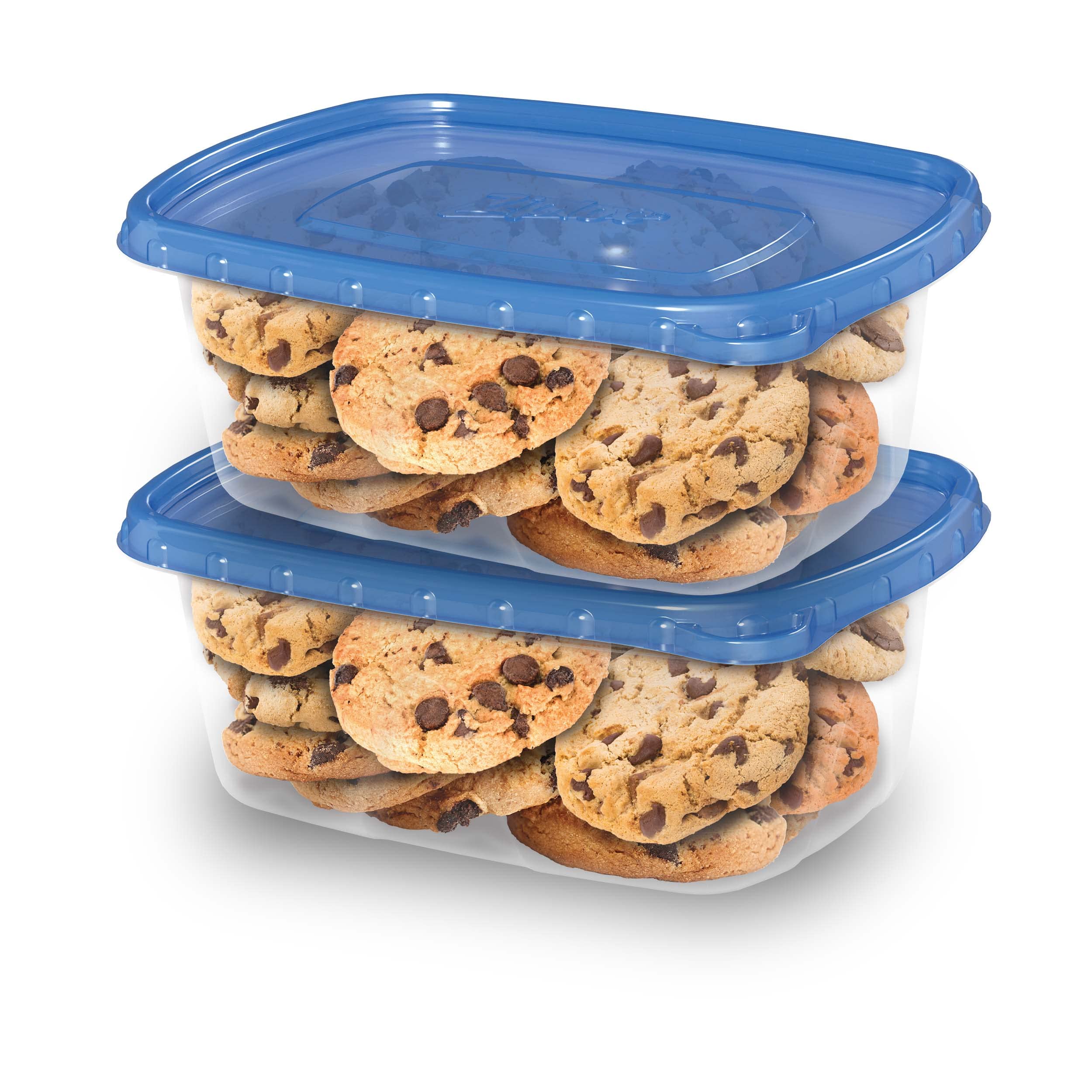 Reusable Ziploc Food Storage Containers for Meal Prep & Kitchen Organization | Smart Snap Technology | Dishwasher Safe | Deep Rectangle Design (2-Pack) | Perfect for Leftovers, Lunches & Fridge Storage