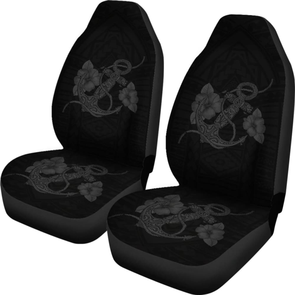 Premium Gray Polyester Tribal Print Car Seat Covers - Universal Fit for Cars, Trucks & SUVs - Durable & Stylish Protection for Daily Commutes, Road Trips & Family Adventures
