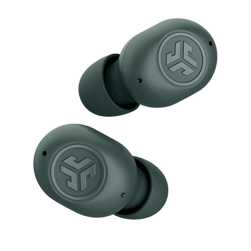 JBuds Mini True Wireless Earbuds - Sage Gray | Bluetooth 5.0, 24H Playtime, IPX5 Waterproof | Perfect for Gym, Running, Workouts & Daily Commute